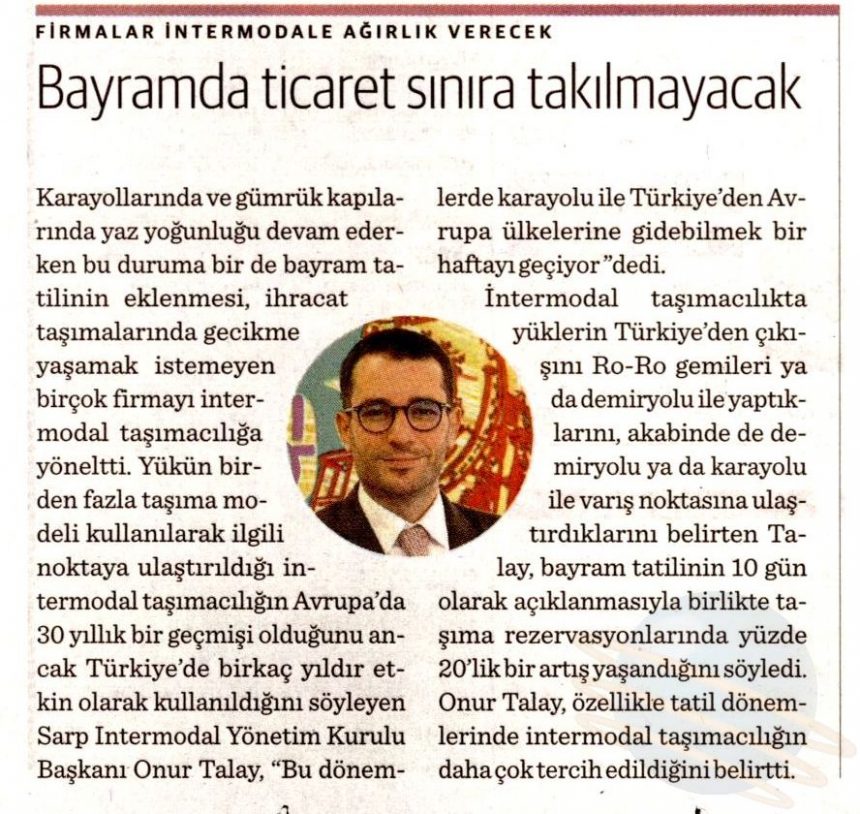 BAYRAMDA TİCARET SINIRA TAKILMAYACAK // Dünya Gazetesi
